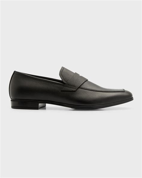 prada saffiano leather penny loafers|prada saffiano leather penny.